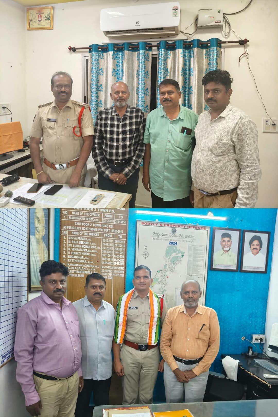 నూతన సీఐలకు స్మార్ట్ సిటీ నాయకుల అభినందనలు...!