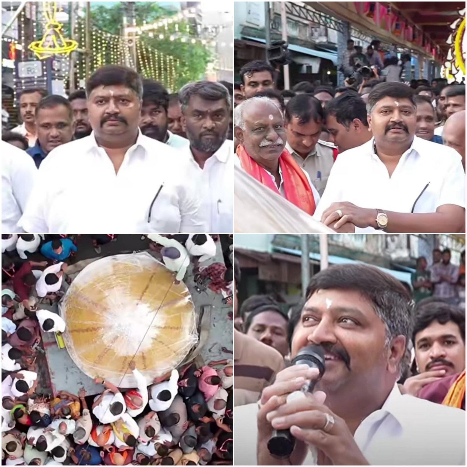 1,500 కిలోల లడ్డూ.. రూ.9 లక్షల ధర...లడ్డూ వేలంలో ఎమ్మెల్యే గురజాల జగన్‌మోహన్